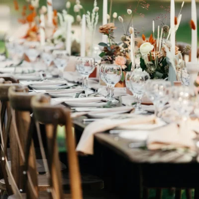 A wedding table with lots of design