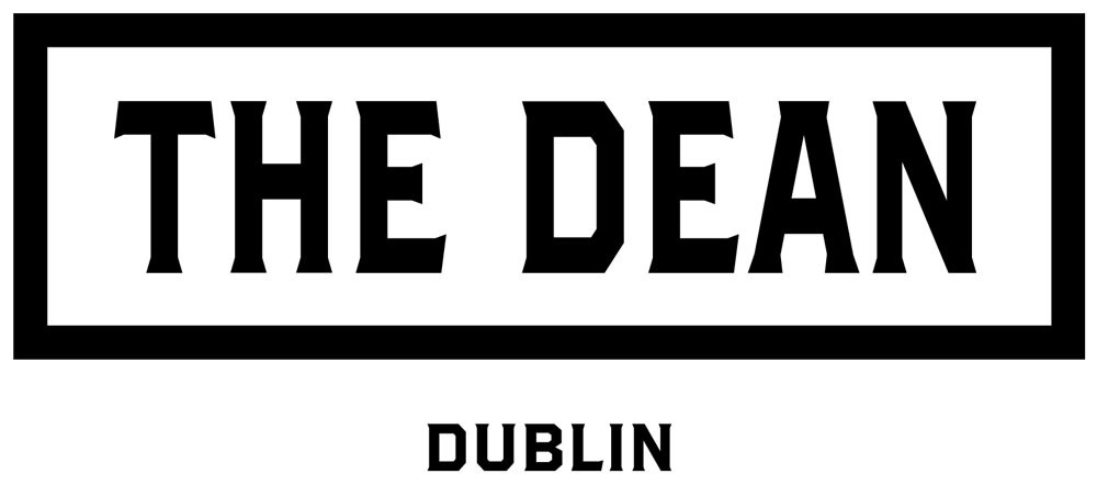 Logo of The Dean Hotel in Dublin with bold black text on a white background.
