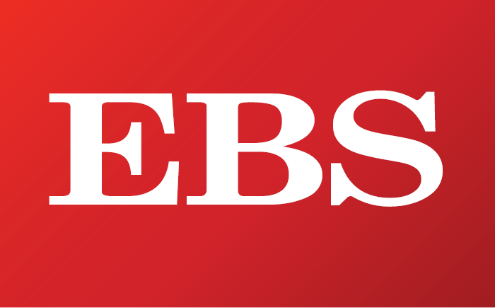 EBS logo in white text on a red gradient background, symbolizing a financial or educational institution.